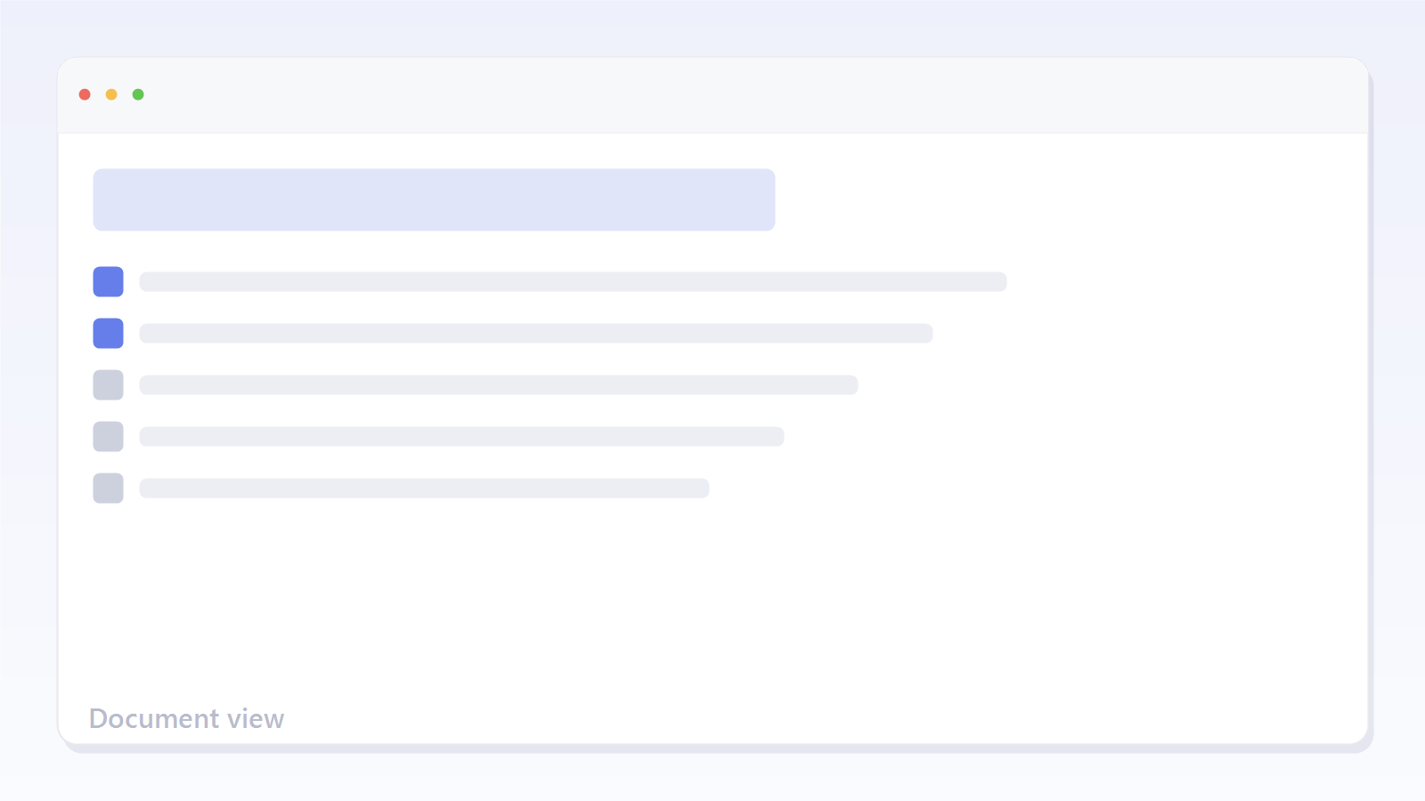 A SpecViber document view: a markdown file carrying status, checkboxes, comments and relations